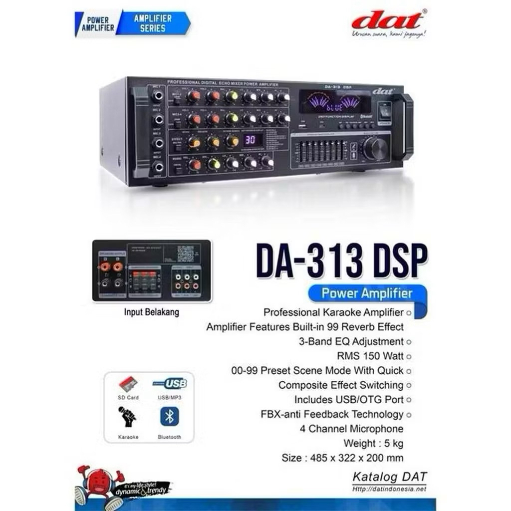 Power Amplifier DAT DA-313 DSP / DA313 DSP