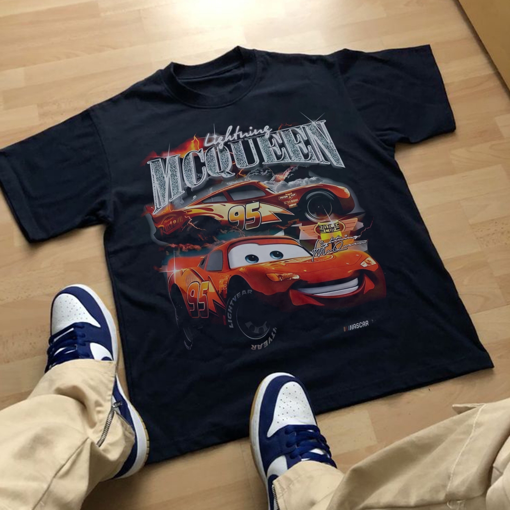 Kaos "MCQUEEN" Kualitas Premium High Quality Baju Pria Wanita For Unisex - Premium Poliester - 122