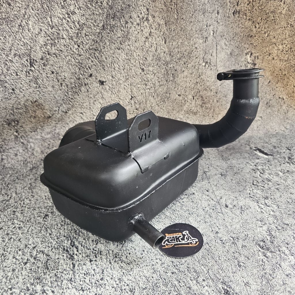 Knalpot Bigbox V17 Type Gong Volume Besar Vespa PX Excel Exclusive Sprint Super Knalpot Vespa Racing