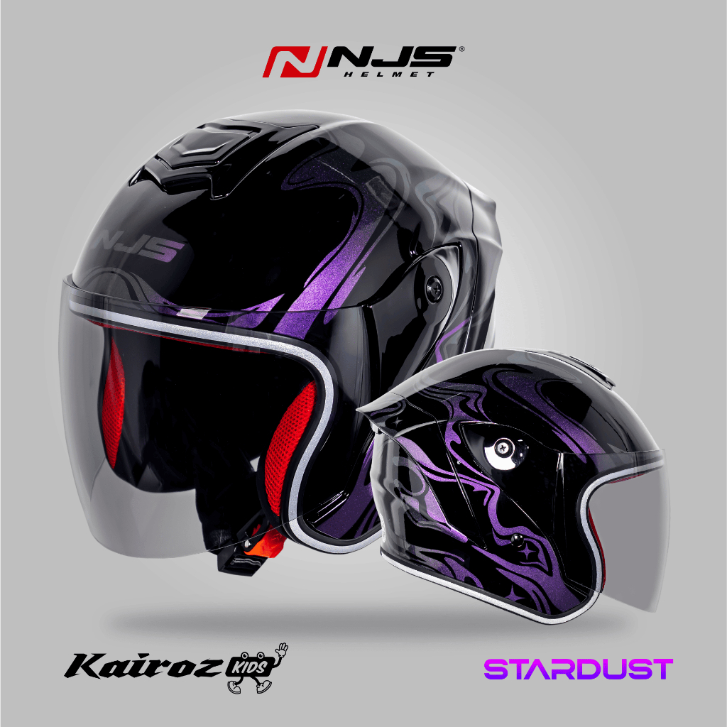 NJS Kairoz Kids STARDUST - Helm Anak (FREE MAINAN ANAK) - Helm Anak | Helm NJS | NJS Anak | Kairoz A