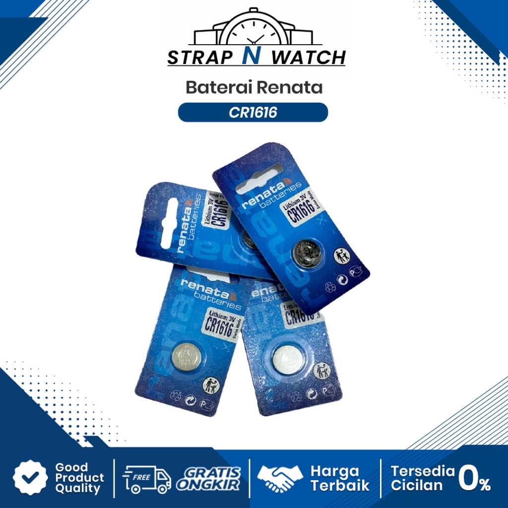 Baterai Battery RENATA CR1616 CR 1616 Batre RENATA CR1616 CR 1616 Original Swiss