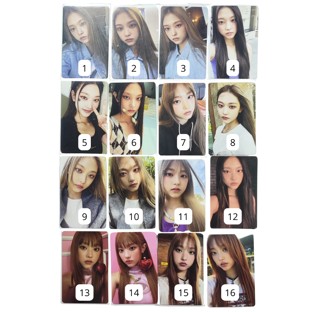PHOTOCARD PC HAERIN NEWJEANS BLUEBOOK BAG JERSEY CIMOL GET UP OMG HOW SWEET SUPERNATURAL WEVERSE POB