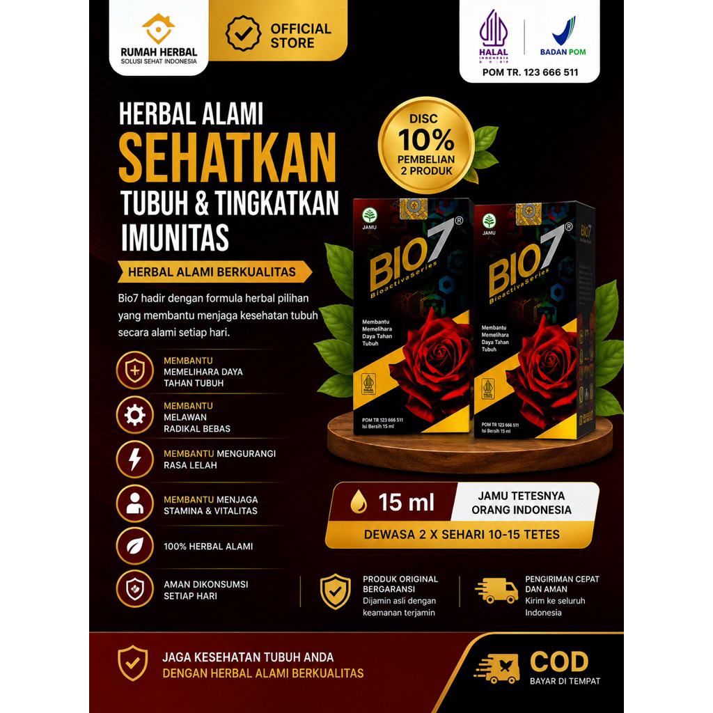 Bio7 - Promo Pembelian 2 botol Disc 10%