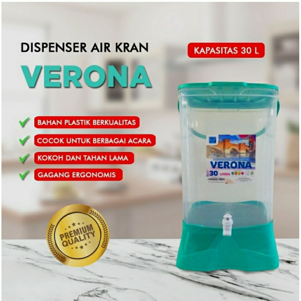 dispenser air keran verona 30liter/ice bucket
