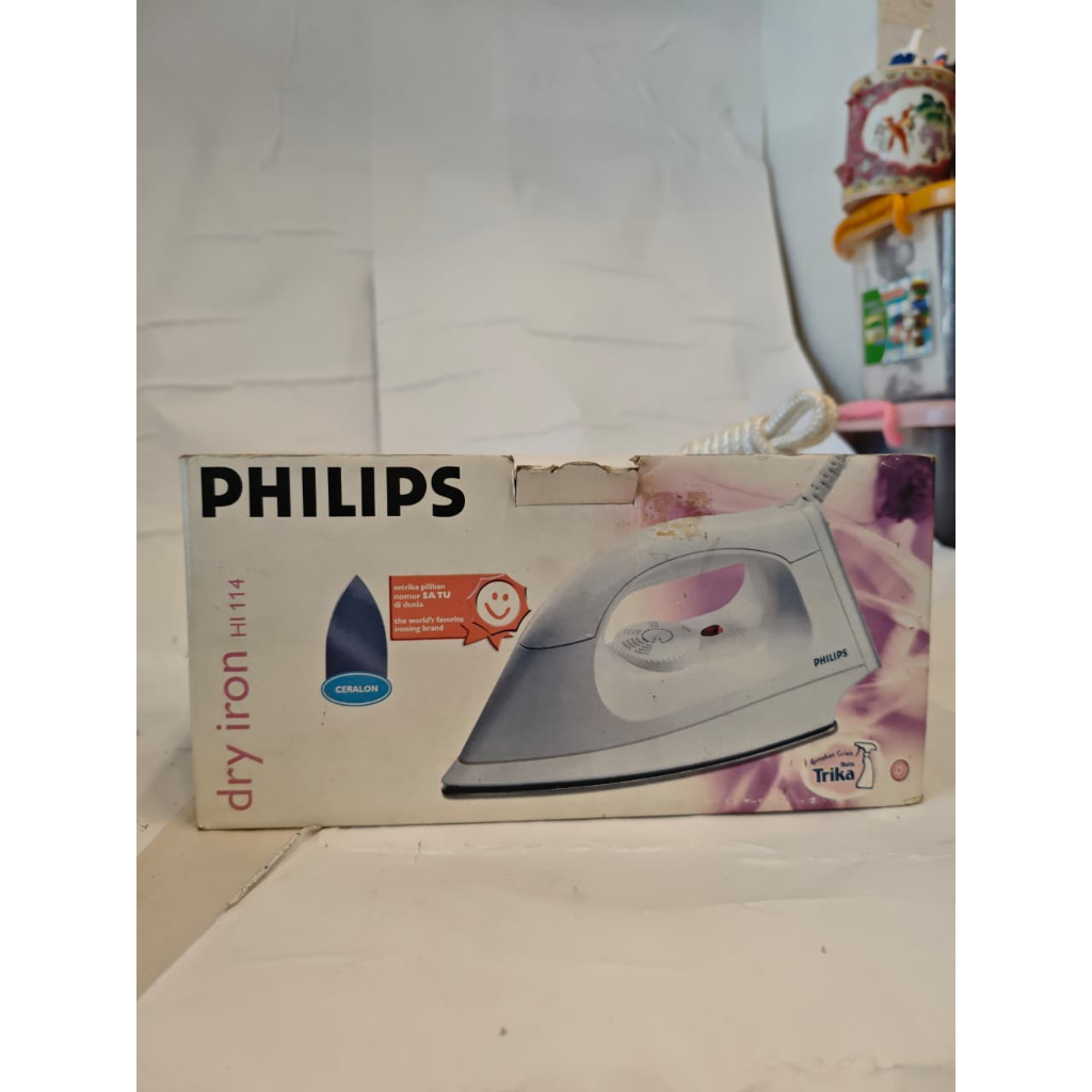 Philips dry iron hi114 setrika jadul klasik classic
