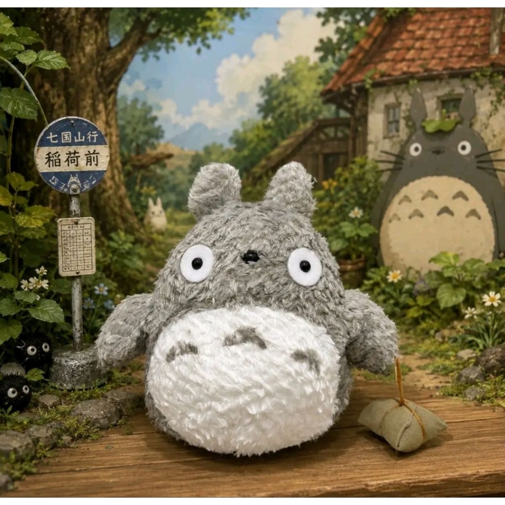 Boneka Totoro Bawa Bacang Original