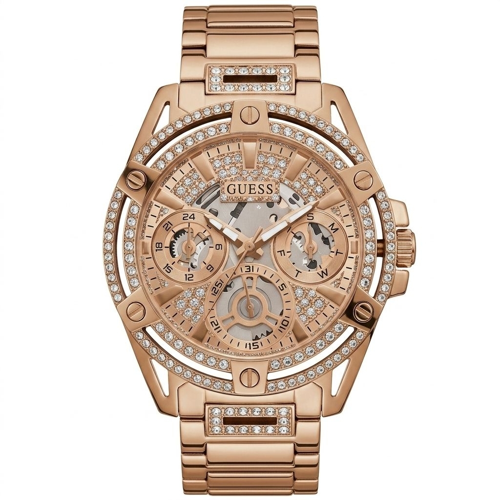 Jam Tangan Guess GW0464L3 Full Rosegold Cowok