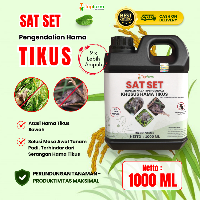Pestisida Pembasmi Tikus Sawah / Pestisida Topfarm / Pestisida Nabati Pengusir Tikus / Obat Pengusur