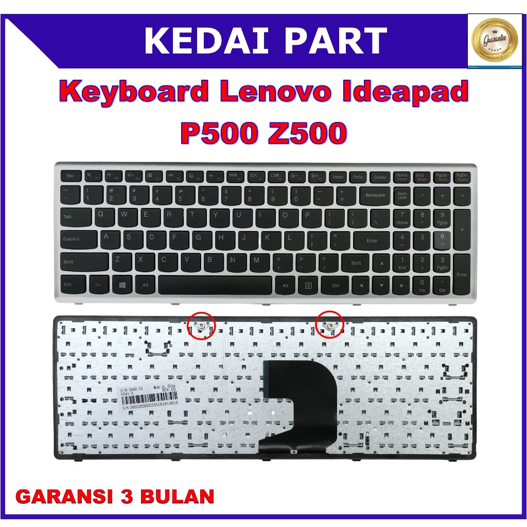 Keyboard Lenovo Ideapad P500 Z500 Z500a Z500g