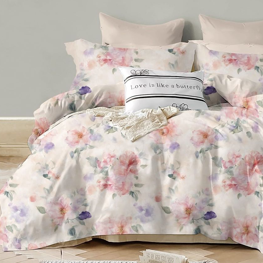 SLEEP PROJECT Paket Sprei Bedcover Quilt Cover Full Set Organic Cotton | Frieda