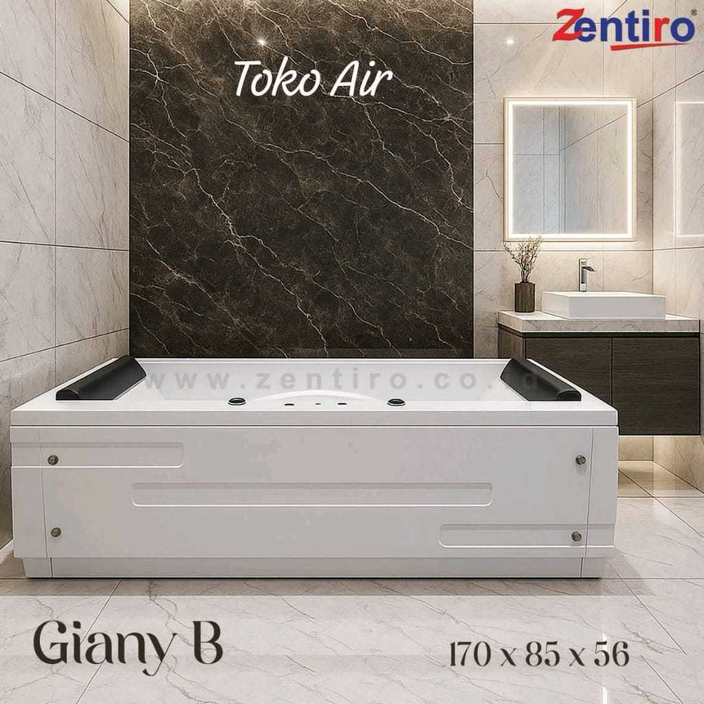 Bathtub ZENTIRO Bathtub Jacuzzi Standing GIANY B | Bathtub Whirlpool Marble 170