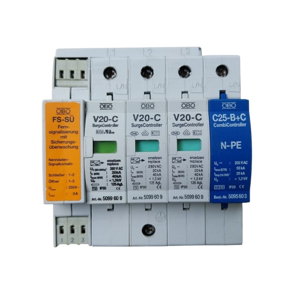 Arester OBO V-20+NPE FSU 280V AC SIAP PAKAI