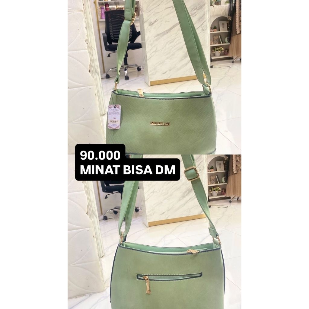 TAS BAHU WANITA SAGE GREEN KOREA