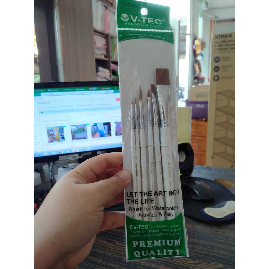KUAS LUKIS SET BRUSH SET KUAS CAT MINYAK CAT AIR CAT ACRYLIC