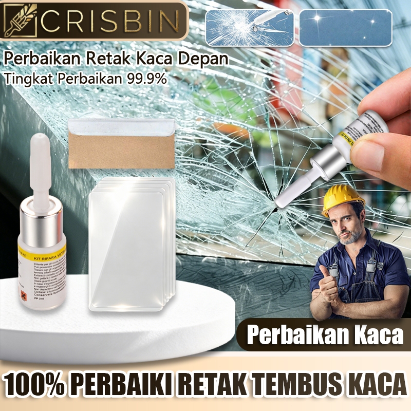 Lem Kaca Retak Mobil Retak Windshield Repair Kit tambal Cairan Penambal kaca Pecah Original Import