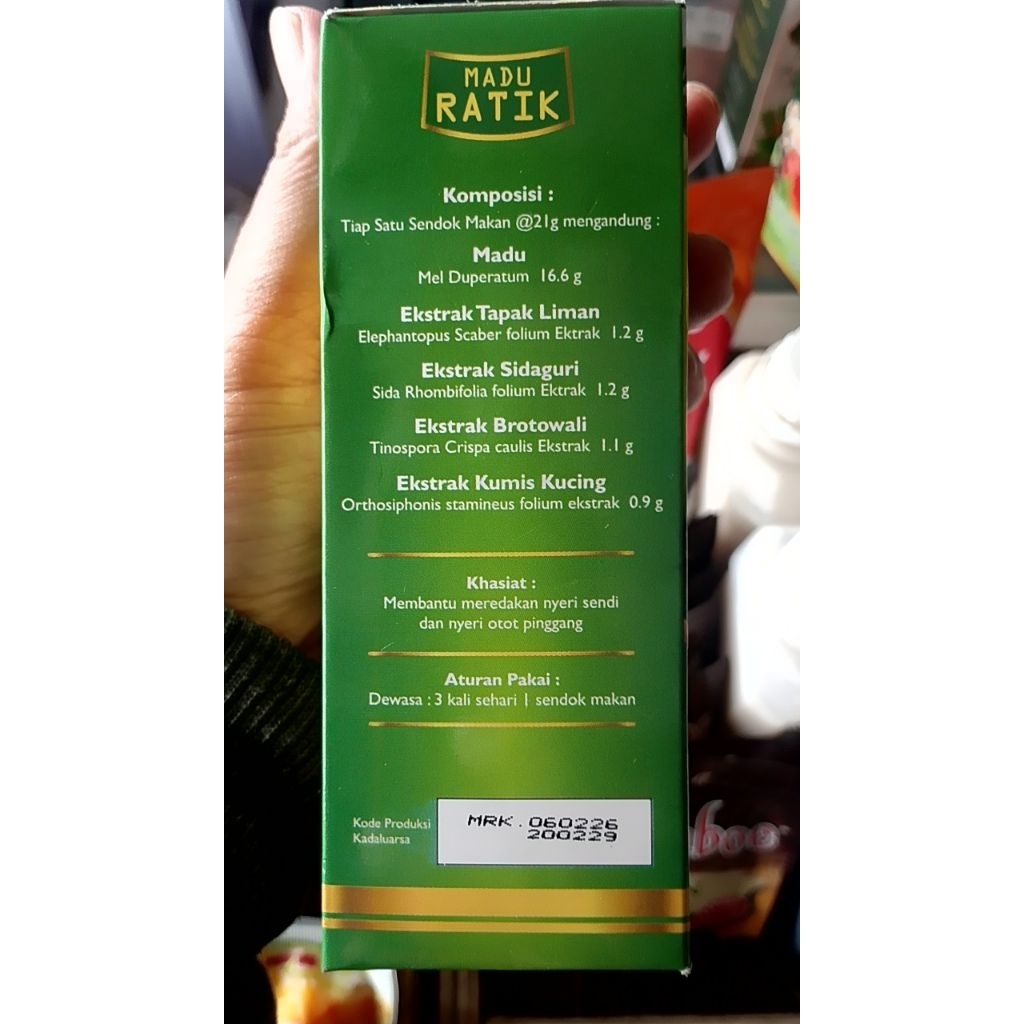 madu ratik obat asam urat