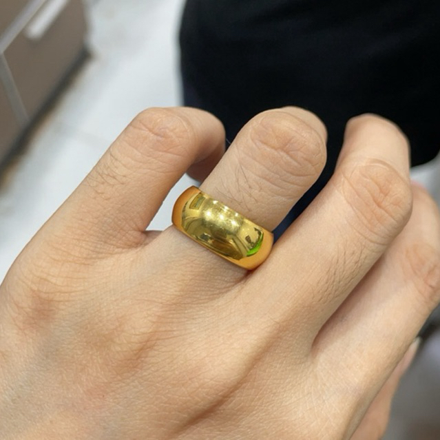 Cincin Polosan Donat Emas Asli Kadar 700 16K