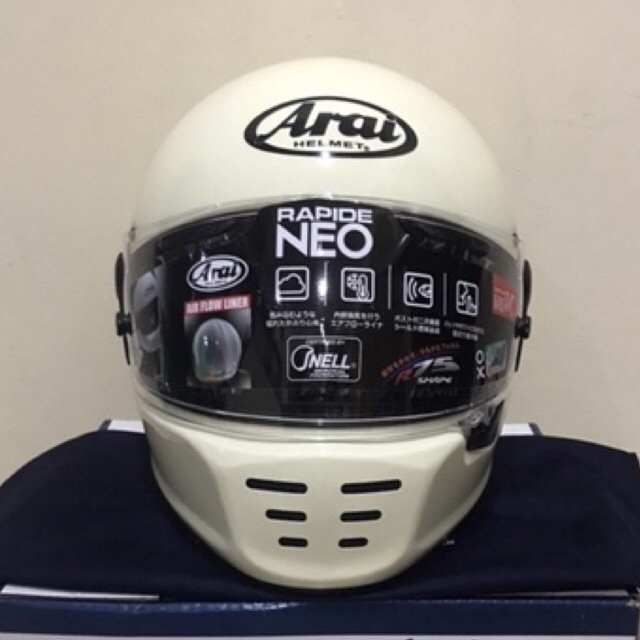 Clone Arai Rapide Neo White ( Putih ) 1:1 Not Pista Glamster Rx7x RR5
