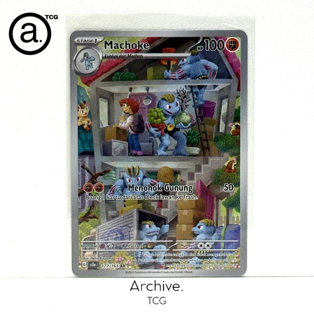 Machoke AR (177/165) Pokemon Indonesia ~ Pokemon 151 SV2A