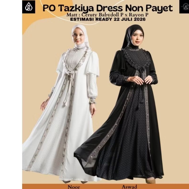 TERBARU/ TAZKIYA DRESS READY JULI BY ARABELLA PREMIUM