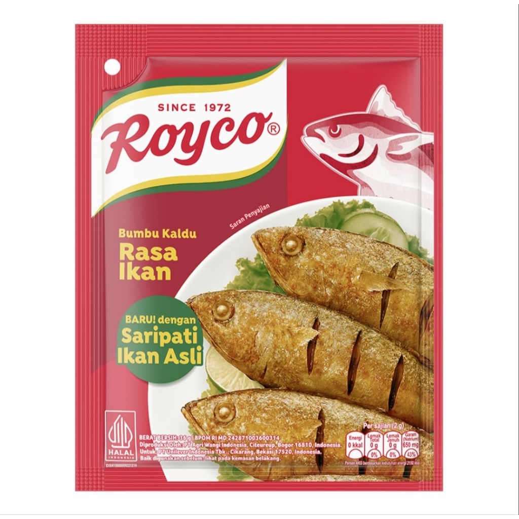 Royco Bumbu Kaldu Penyedap Rasa Ikan 36 g