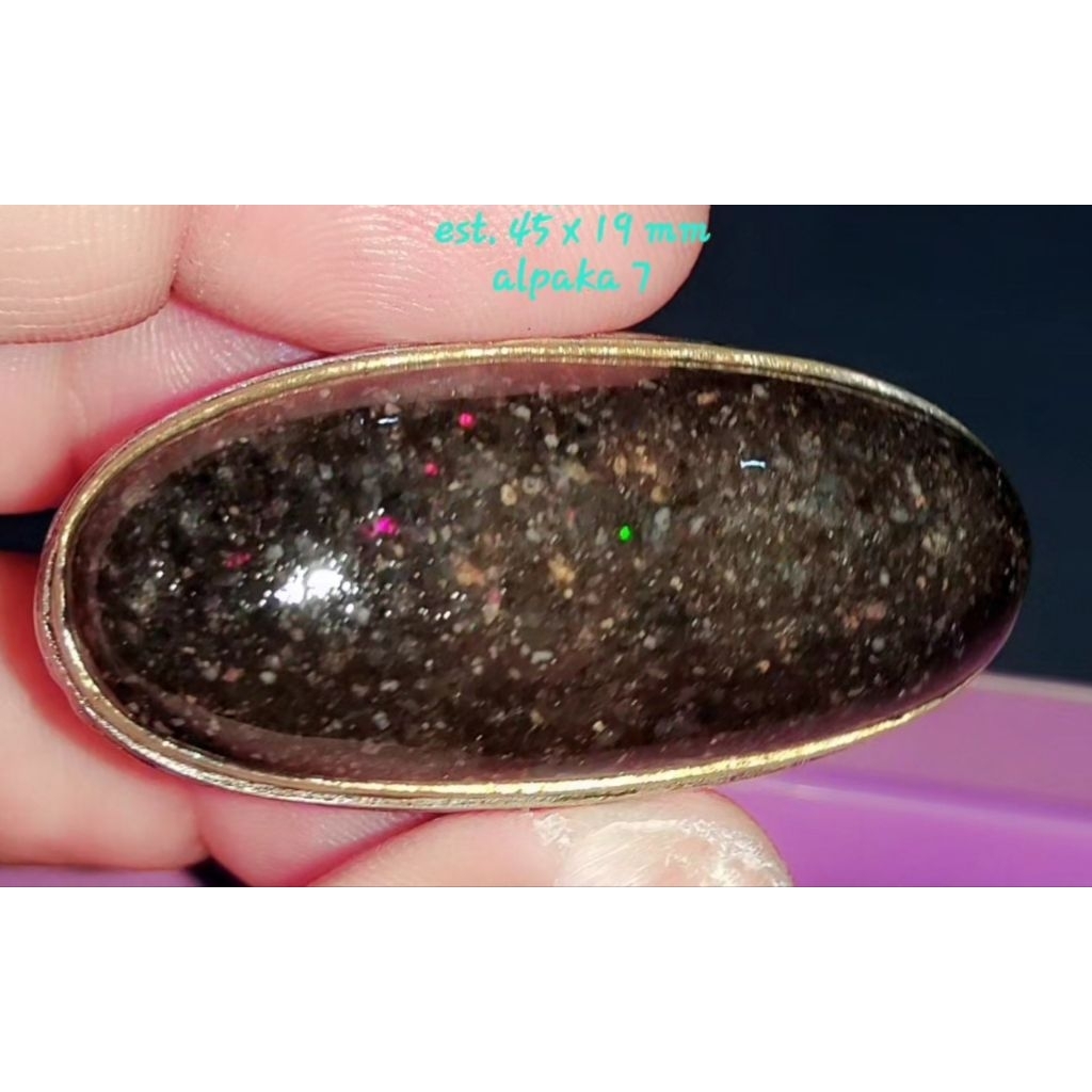 cincin black opal natural asli Banten
