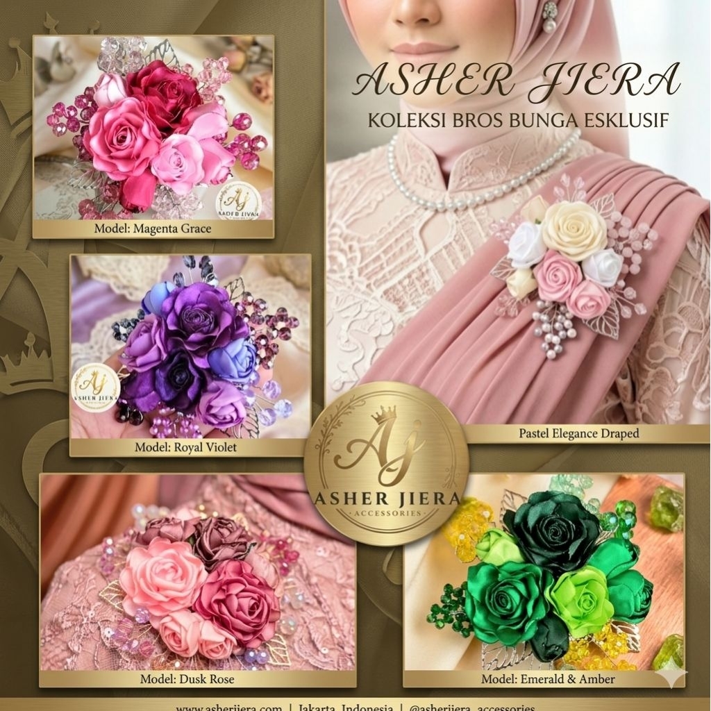 Preorder| Corsage bunga bahu kebaya premium , bros kebaya| Bros premium | Bros corsage, corsage keba