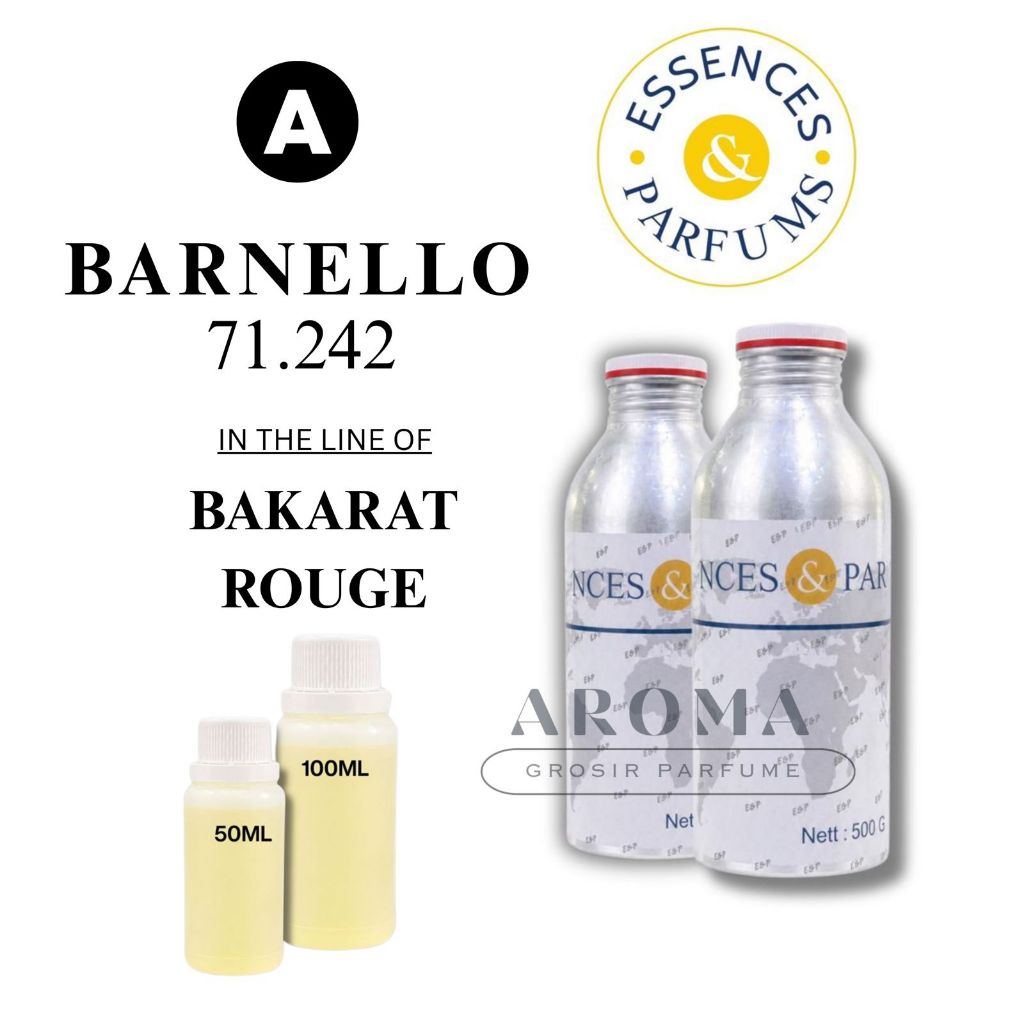 BIBIT ESSENCES BARNELLO 71.242 GRADE A | INSPIRED BY BKARAT ROUGE | REPACK 50ML & 100ML