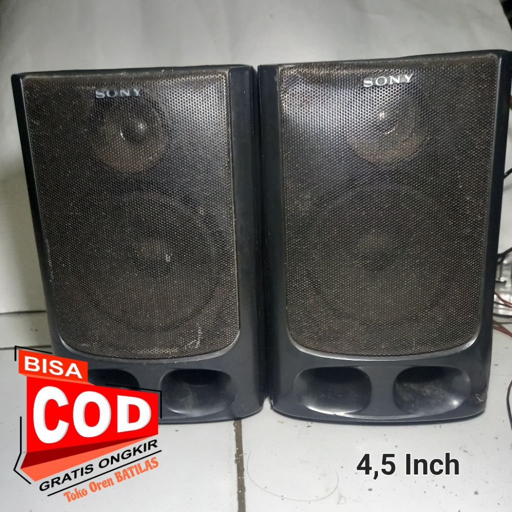 Sepasang Speaker SONY SS-H20 4,5 inch tanpa power amplifier bekas radio compo