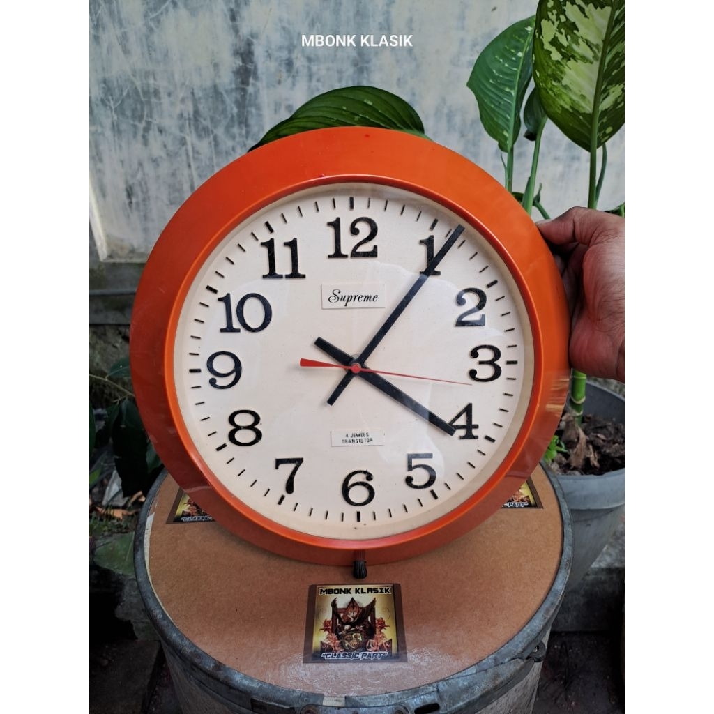 jam dinding vintage supreme 4 jewels transistor ORIGINAL JAPAN jam transistor supreme japan jam dind