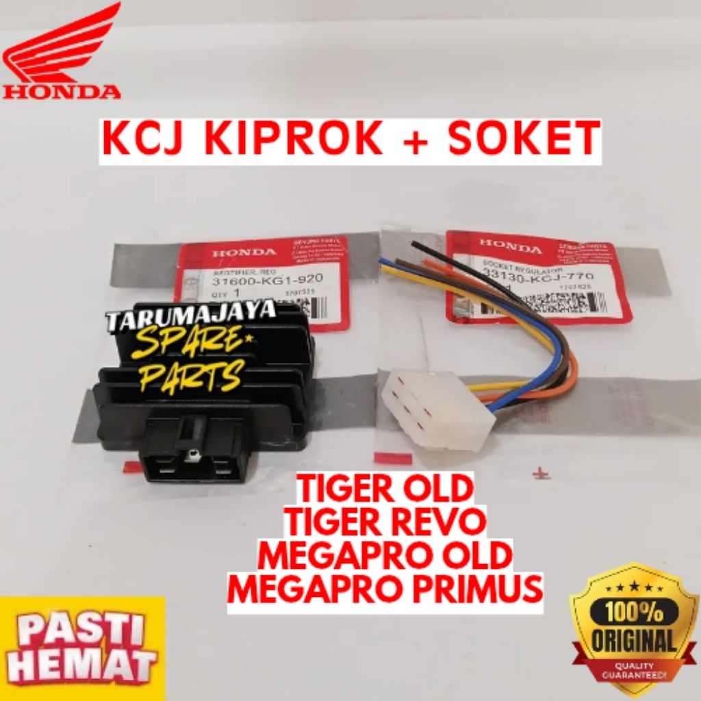 KIPROK + SOKET ORIGINAL HONDA KODE KCJ, KIPROK + SOKET TIGER OLD, KIPROK + SOKET TIGER REVO, KIPROK 