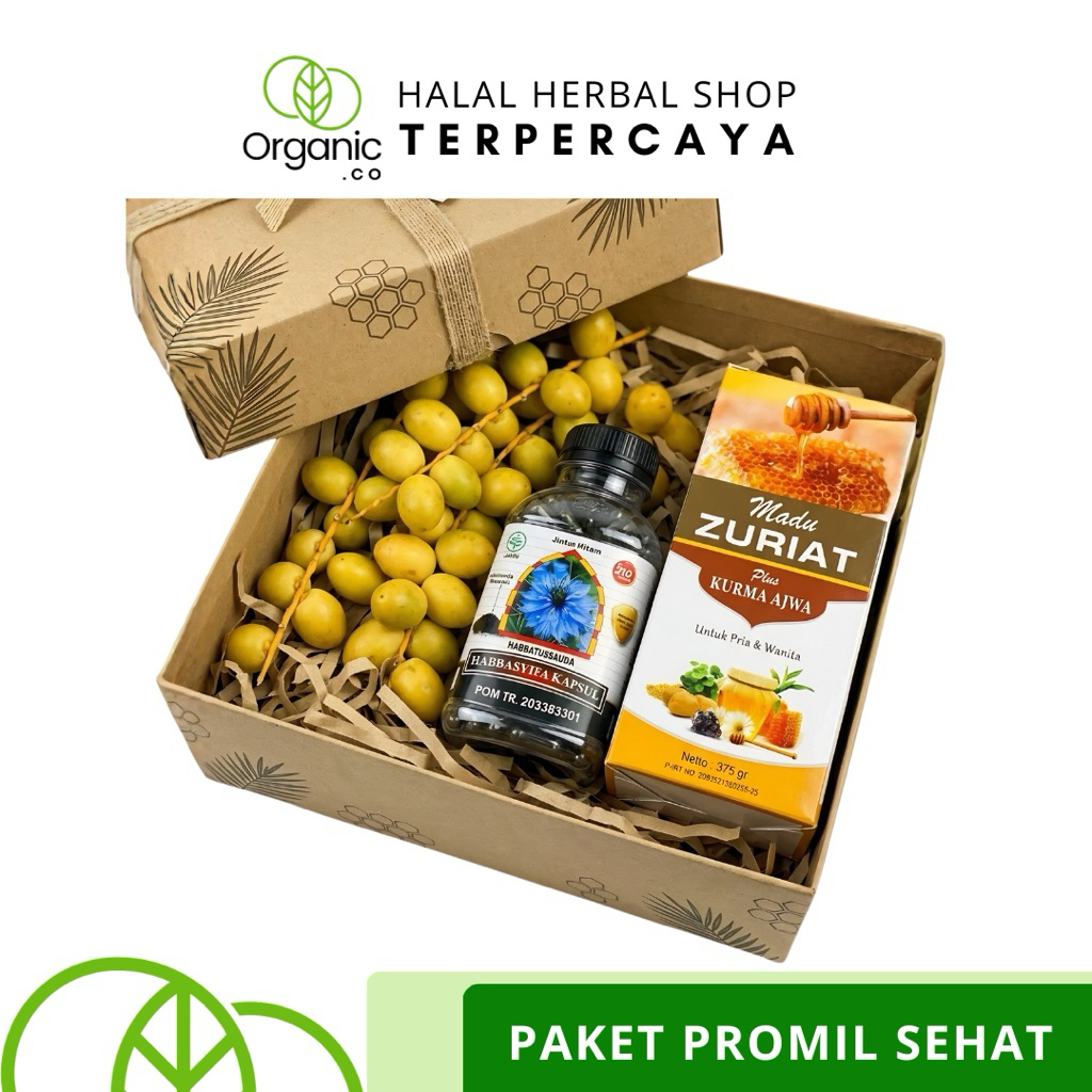 [ PAKET PROMIL ] KURMA MUDA FRESH | HABBATUSSAUDA | MADU ZURIAT PROMIL