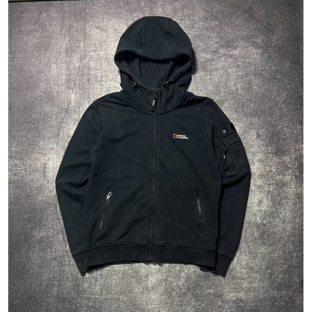 Hoodie zip Natgeo pocket