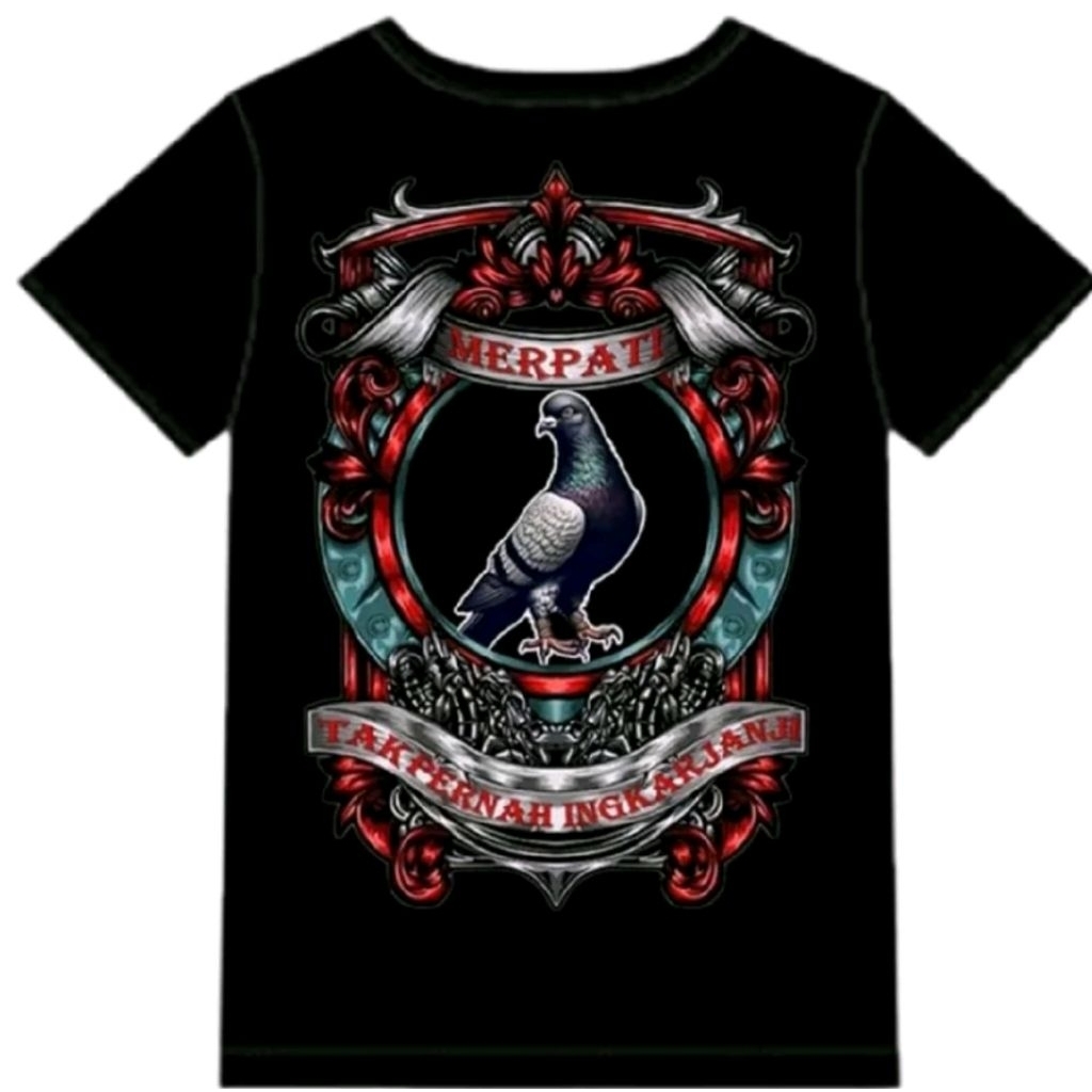 Kaos Distro Merpati Tak pernah Ingkar janji T-shirt/unisex