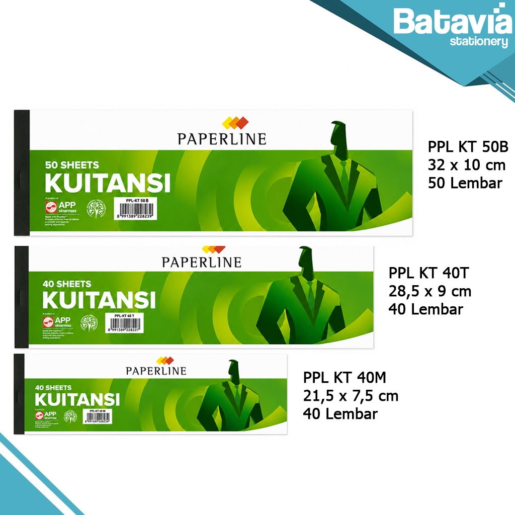 KWITANSI PAPERLINE 50B / 40T / 40M | KUITANSI PAPERLINE