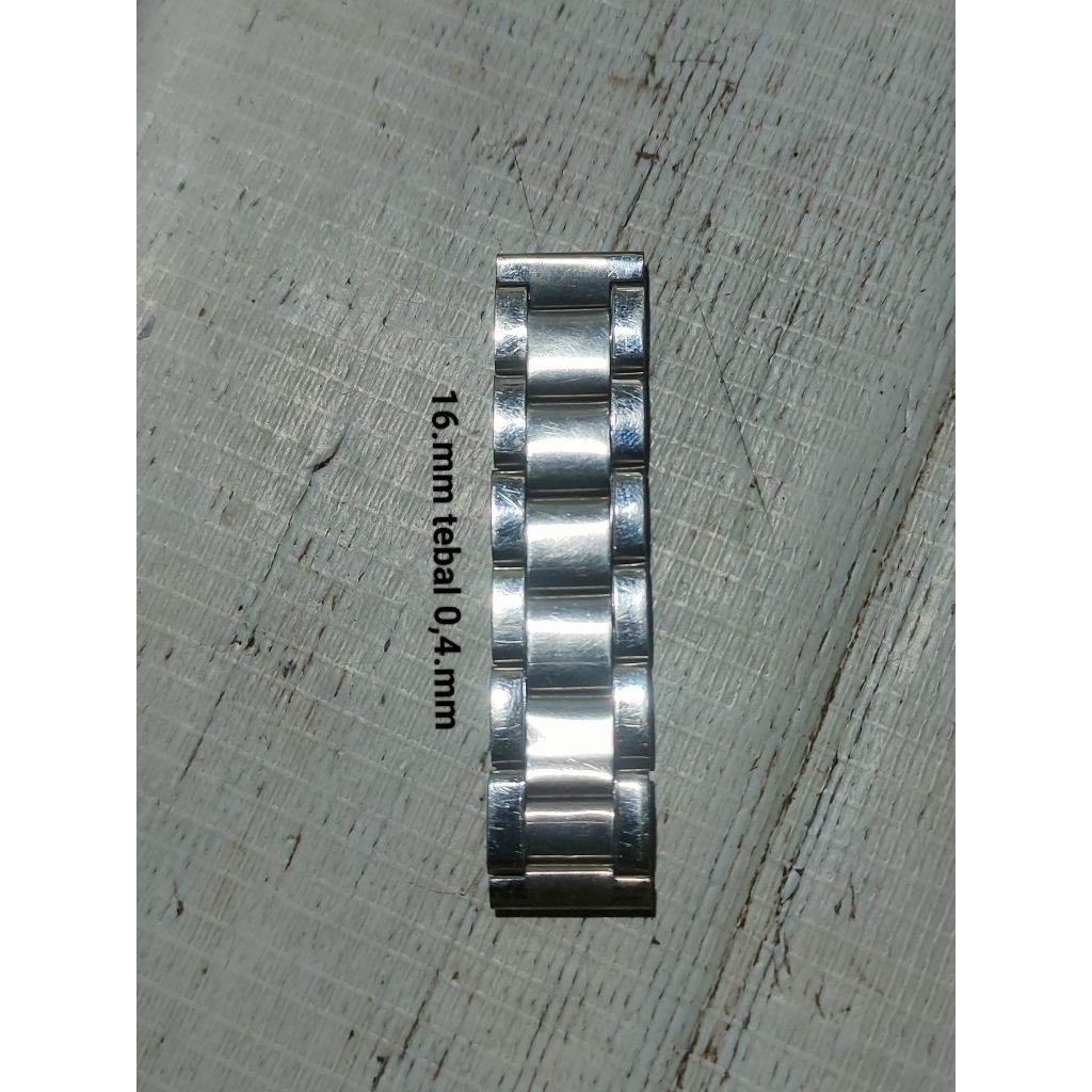 sambungan rantai jam tangan ukuran 16.mm second no16