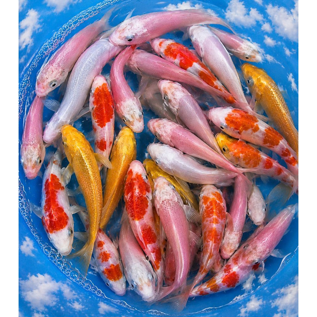 Hiasan koi platinum slayer/kohaku/shiro dll