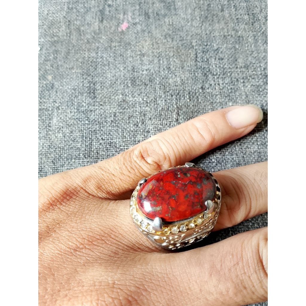 BATU AKIK BADAR BESI PIRUS MERAH, MERAH CABE