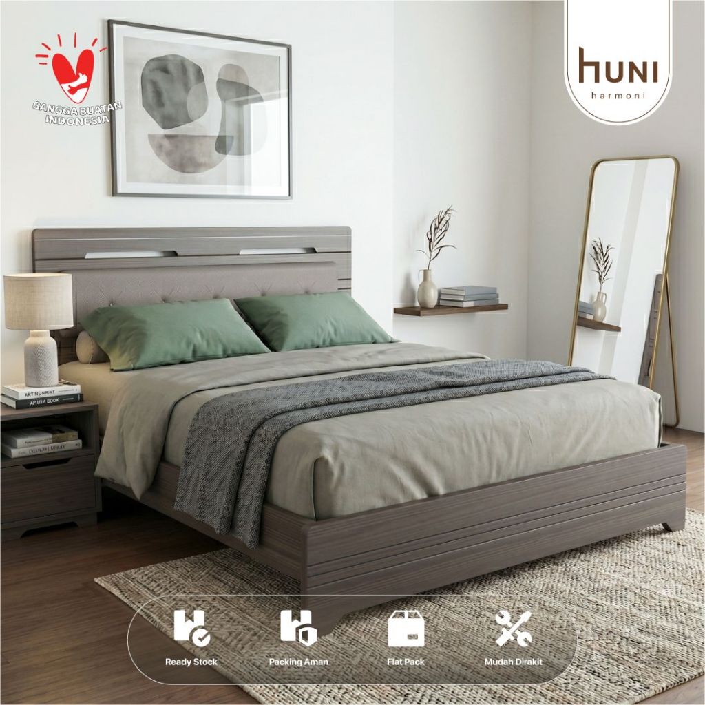 Siantano - Ranjang HAVANA 180 | Dipan King Size Minimalis | Ranjang Kayu Modern