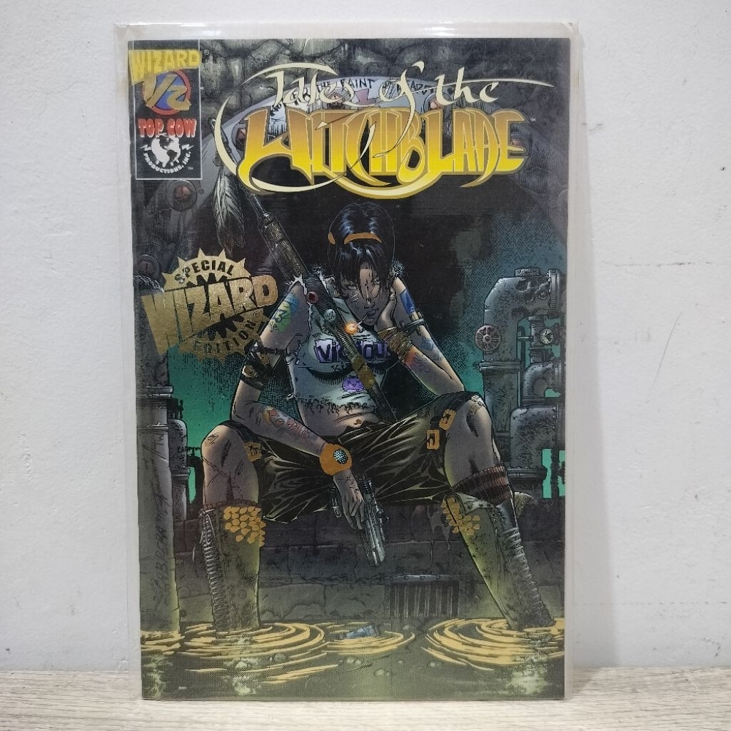 comics tales of the witchblade 1/2 special wizard edition gold edition