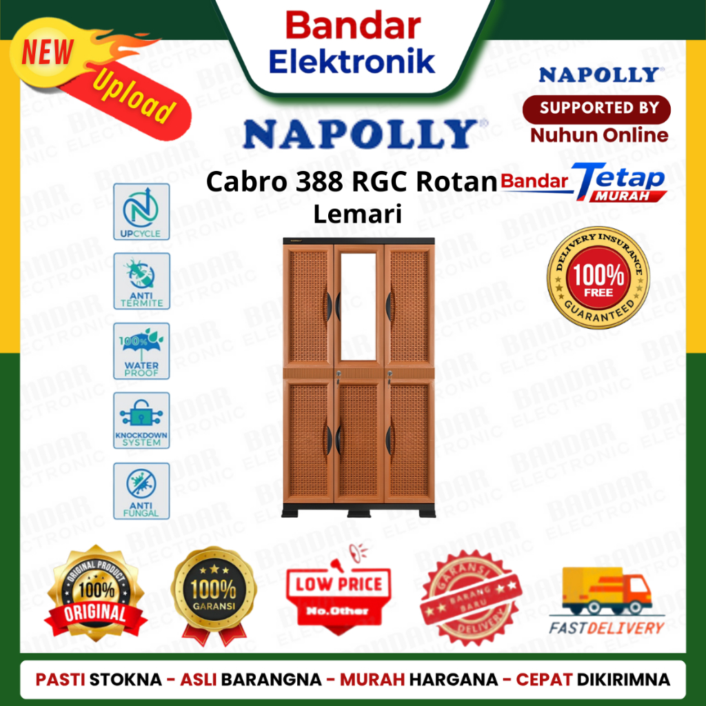 NAPOLLY Lemari Cabro 388 RGC Rotan