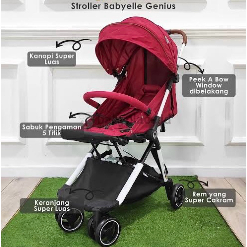 preloved stroller babyelle genius