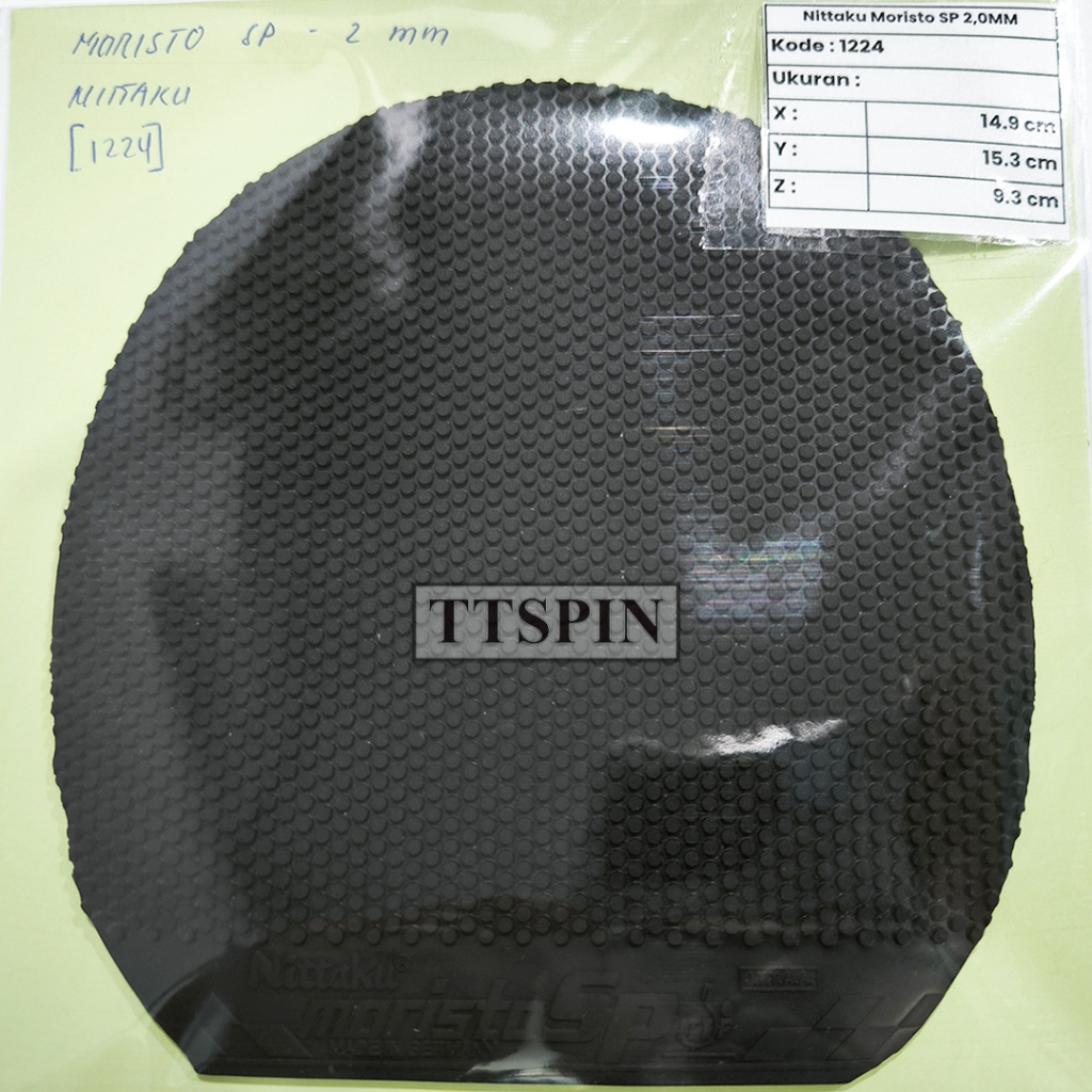Nittaku Moristo SP 2,0MM  - Karet Pingpong Tenis Meja Bet Bat Nittaku Moristo SP 2,0MM
