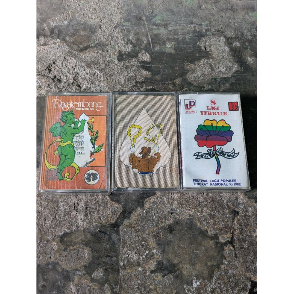 Sepaket 3 Kaset Pita Tape Radio Dasa Tembang Tercantik 1981 Pencipta Lagu Remaja Prambors 8 Festival