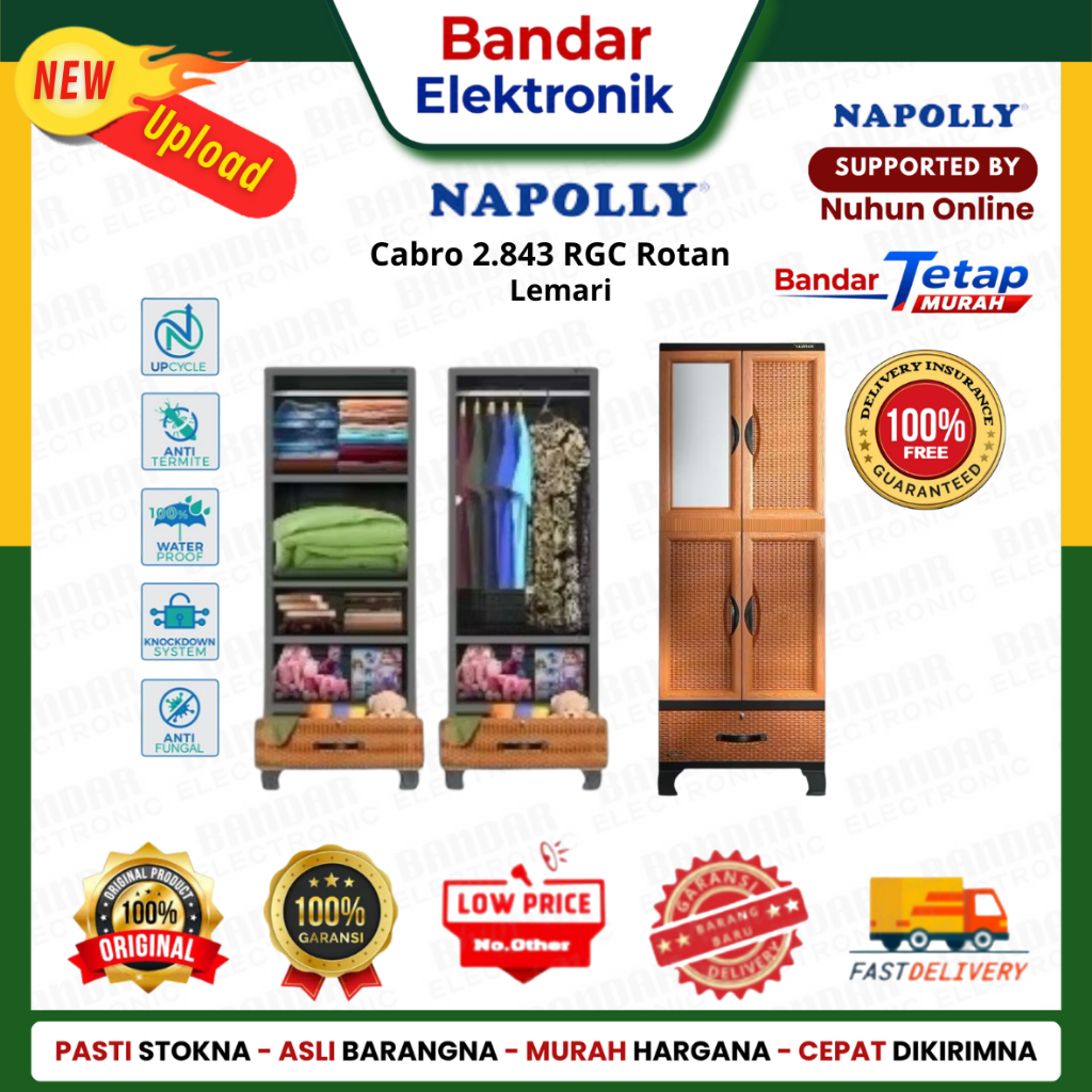 NAPOLLY Lemari Cabro 2.843 RGC Rotan