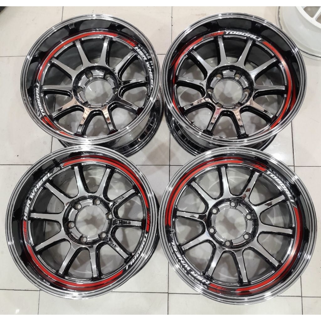 Velg pelek mobil Second murah HSR Toboali Ring 18 untuk mobil pajero fortuner Ranger Hilux ford ever
