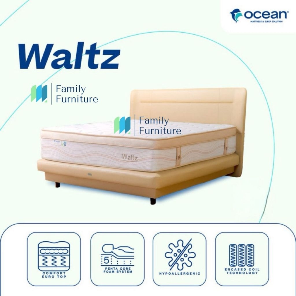 Springbed Ocean Waltz (MATRAS ONLY) - 180x200 (G. CUS)