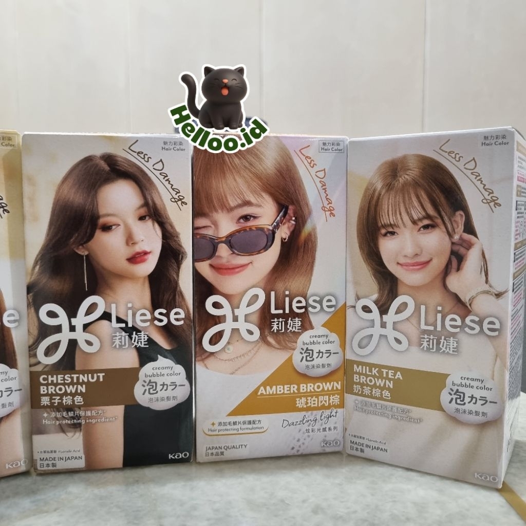 Liese Less Damage Creamy Bubble Color - Cat Rambut Liese