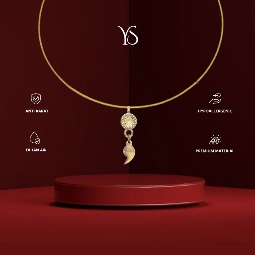 YS - Semicolon Bracelet | Gelang Mental Health Premium Wanita| Titanium Anti Karat Anti Luntur | Fas