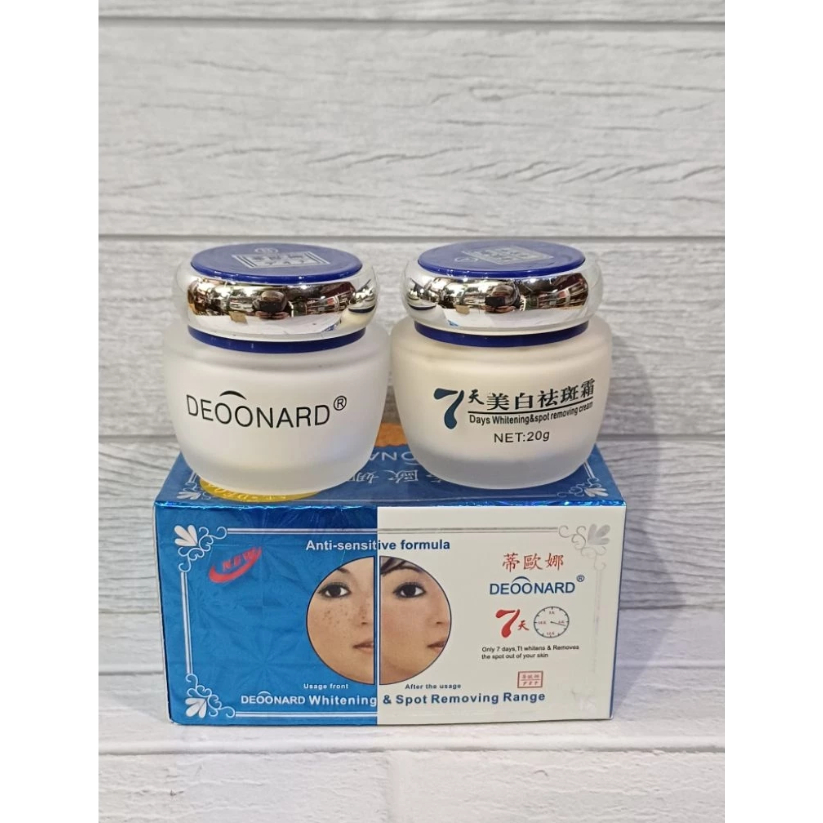 CREAM DEONARD BIRU SET/ DEONARD BIRU SET SIANG & MALAM ORIGINAL